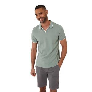 Threadbare Mens Marriage Collared Polo Shirt / Sage